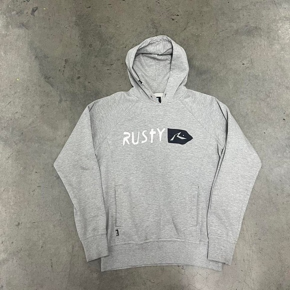 Vintage Y2K rusty surfer‎ drop shoulder hoodie - Picture 1 of 5